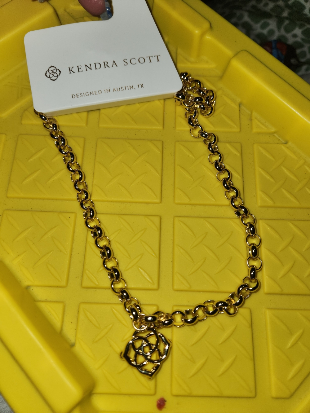 Kendra Scott Gold Floral Link Necklace
